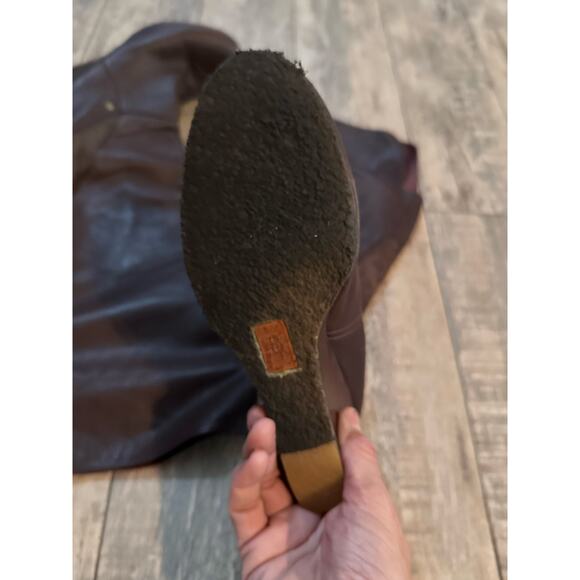 UGG Women’s Ravenna Brown Leather Over The Knee Wedge Boot Size 9 - Picture 12 of 12